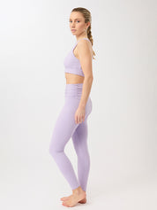 MANDALA ピラティス タイツ【GOTS認証 オーガニックコットン】バイオレット