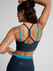 BEYOND YOGA スペースダイ レイヤード ハイウエスト ミディ レギンス – ノクターナル ネイビー