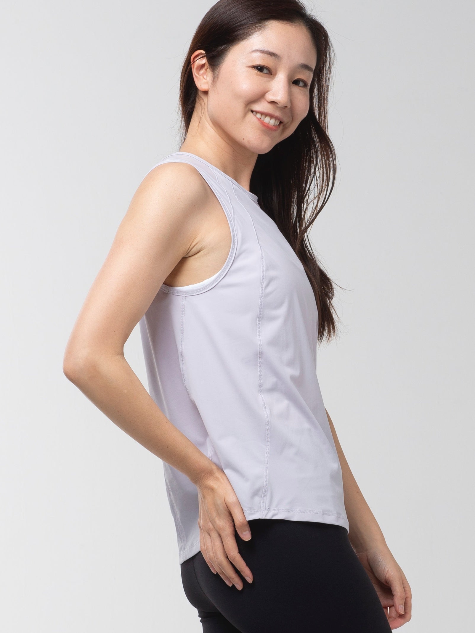 リンダ キーホール タンク ライトパープル