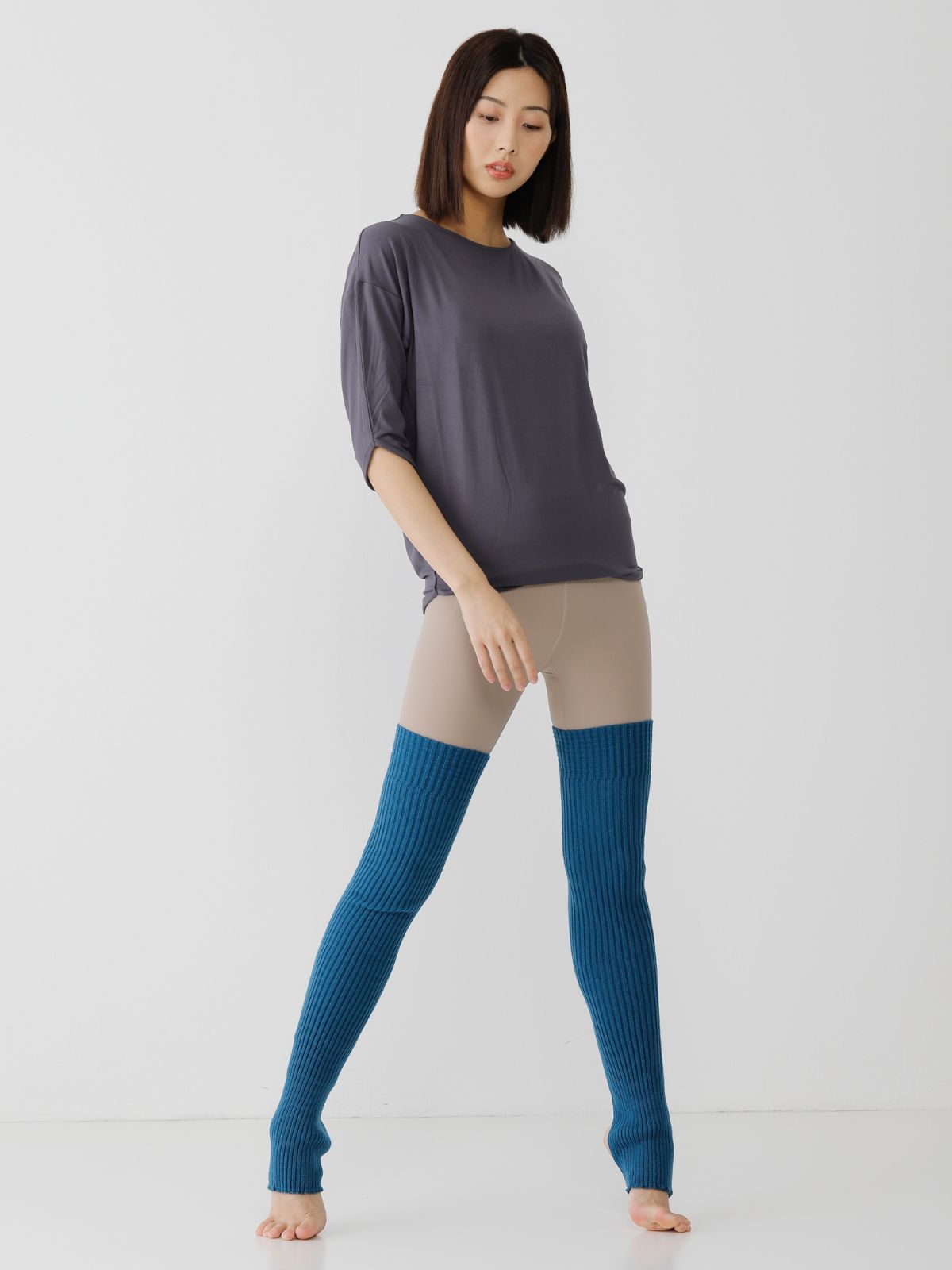 レッグウォーマー ロング丈 75㎝ Long Rib Leg Warmers【KIT公式