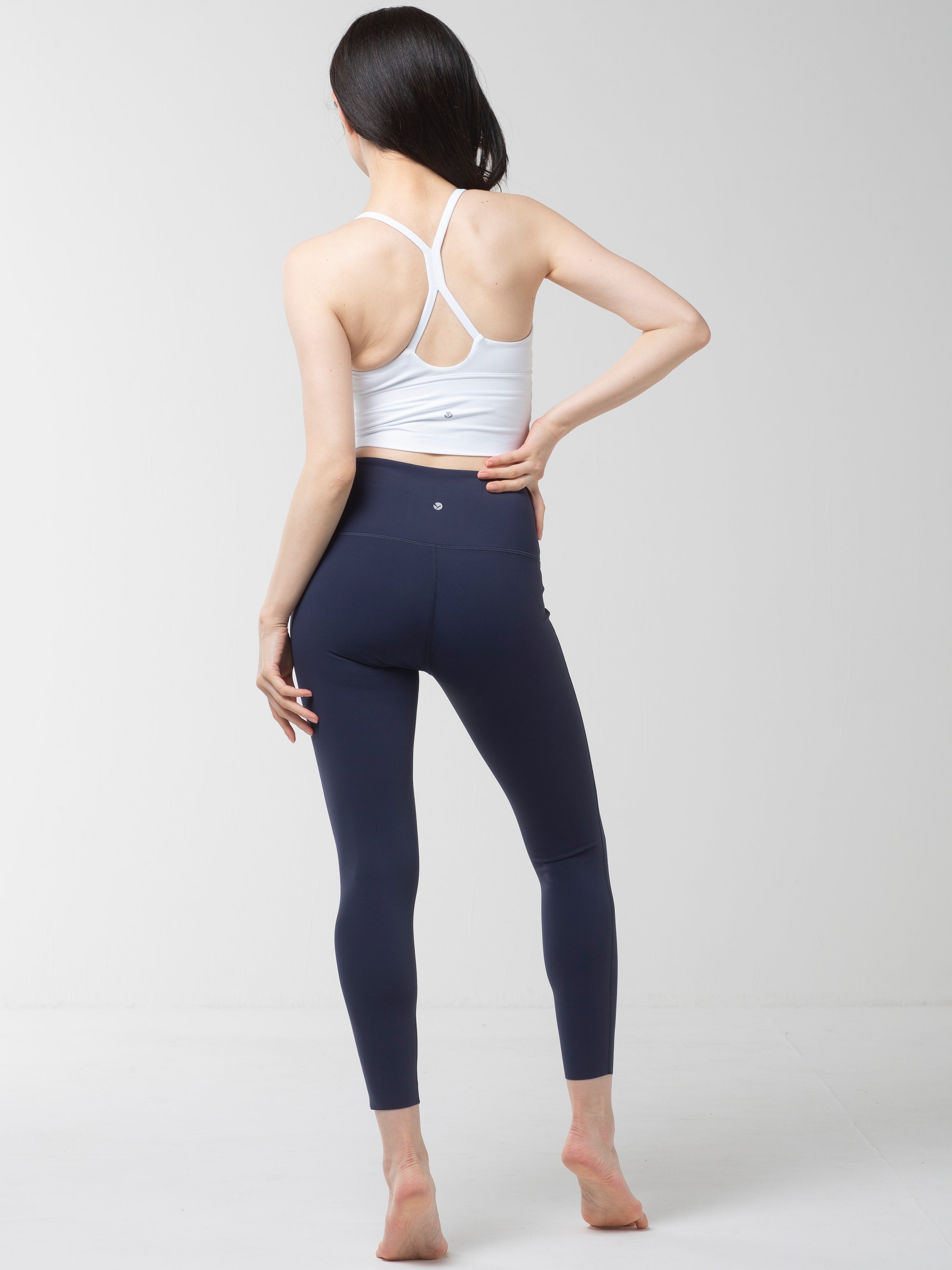 レギンス Yラインカバー ハイウエスト ライクラ素材 ボディシェープ