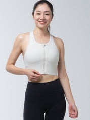 ミリー ジップ ブラ ホワイト