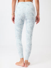 MANDALA モノプリンテッド タイツ ブルー ミラージュ