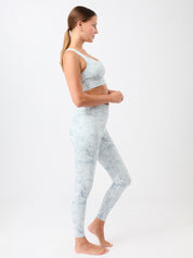 MANDALA モノプリンテッド タイツ ブルー ミラージュ