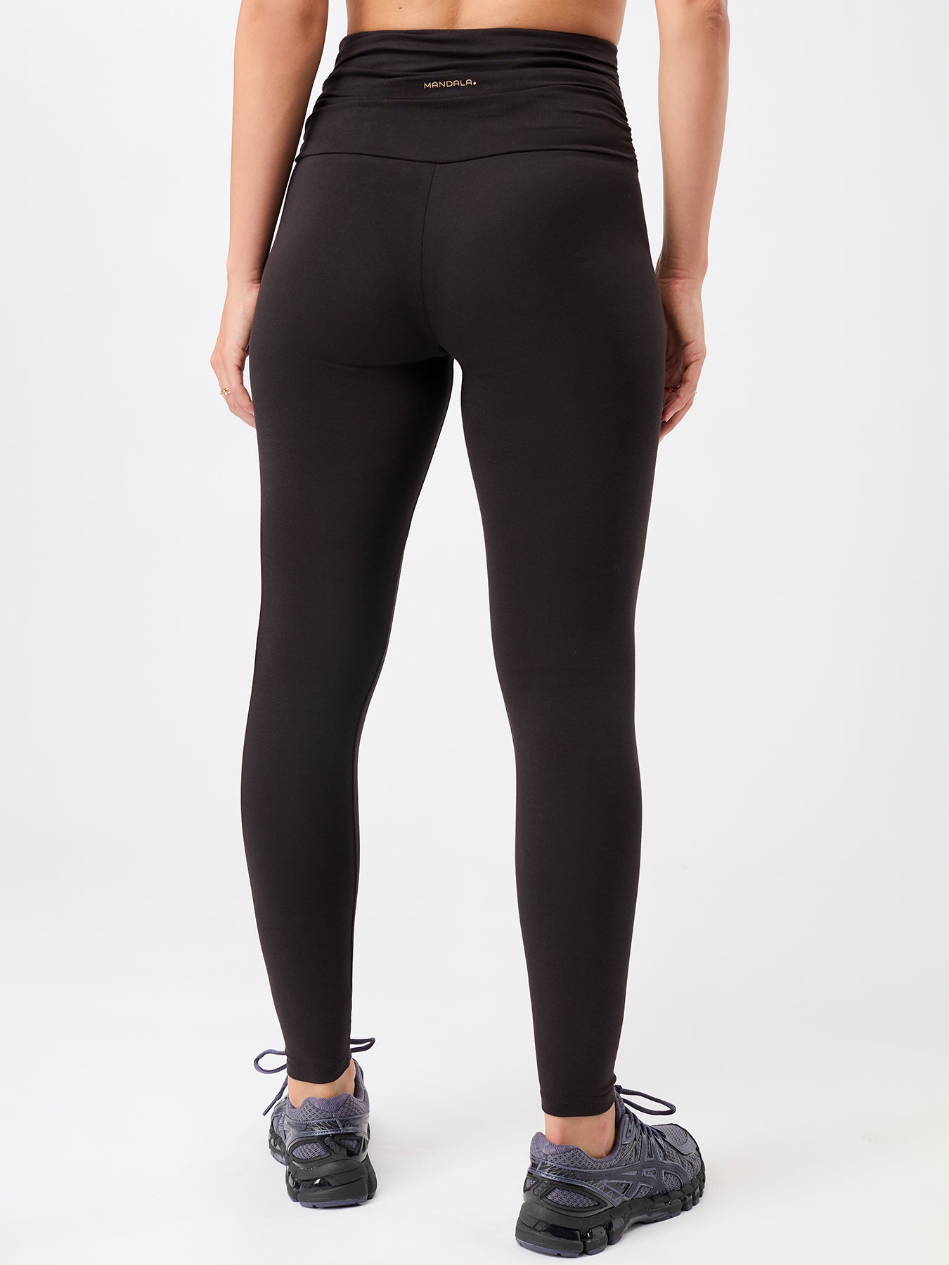 MANDALA ピラティス タイツ【GOTS認証 オーガニックコットン】ブラック