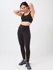 MANDALA ピラティス タイツ【GOTS認証 オーガニックコットン】ブラック