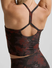 BEYOND YOGA ソフトマーク スリム レーサーバック クロップド タンク ニュー ロマンティックス