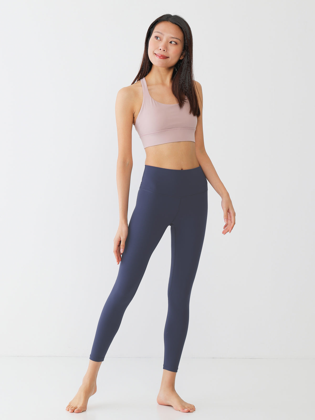 emmi yoga ネイビー　ブラ＆レギンスセット emmi yoga ネイビーブラ＆レギンスセット