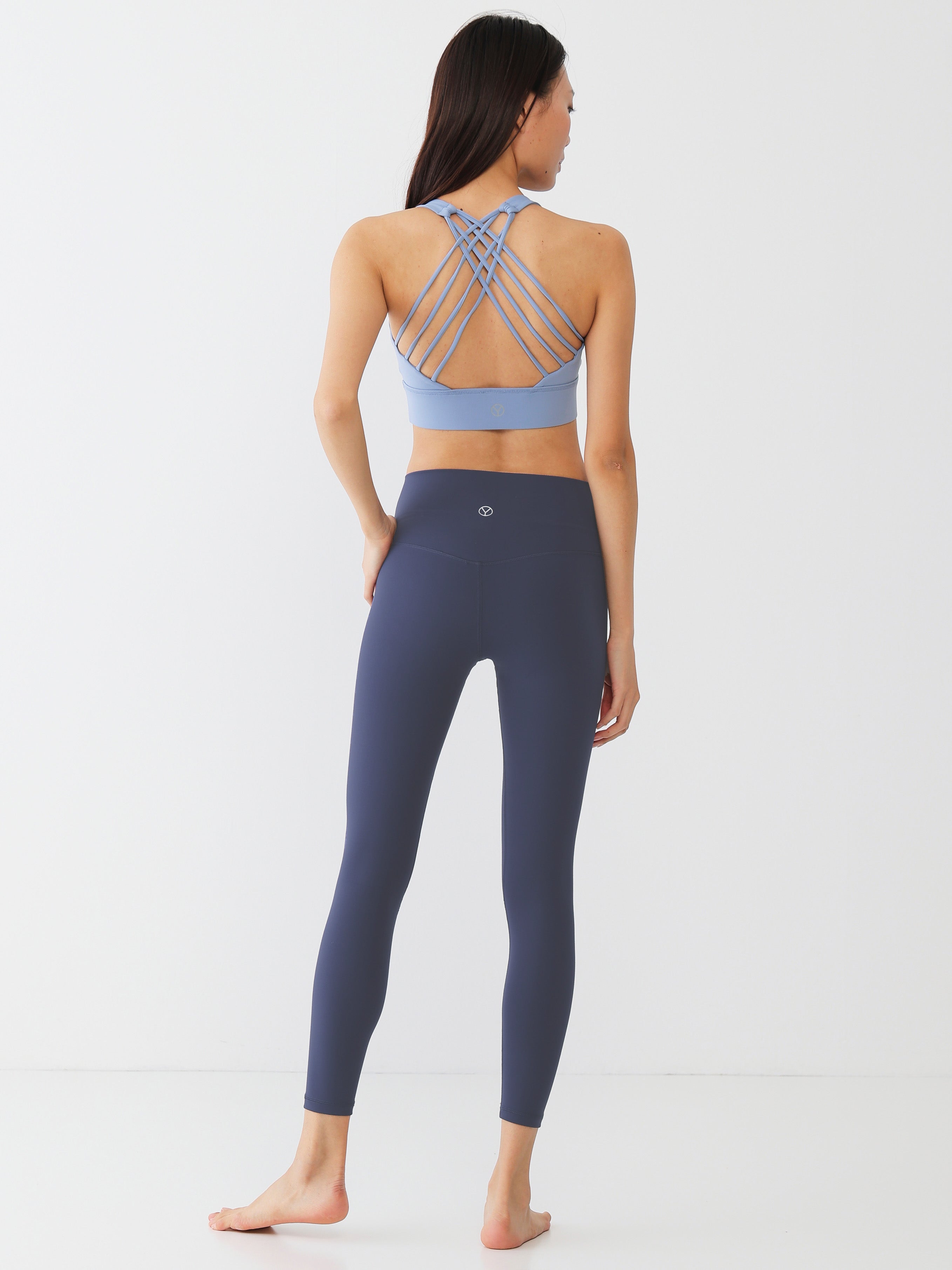 Jazzercise ブルーレギンスXS WP9230H BLACK LABEL シグネチャーライフ シンボルマーク入り