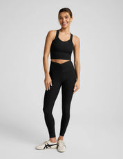 BEYOND YOGA スペースダイ ツイスト スルー クロップド タンク ダーケスト ナイト