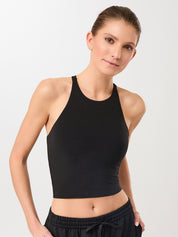 MANDALA クロス トップ【Tencel™素材】ブラック