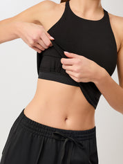 MANDALA クロス トップ【Tencel™素材】ブラック