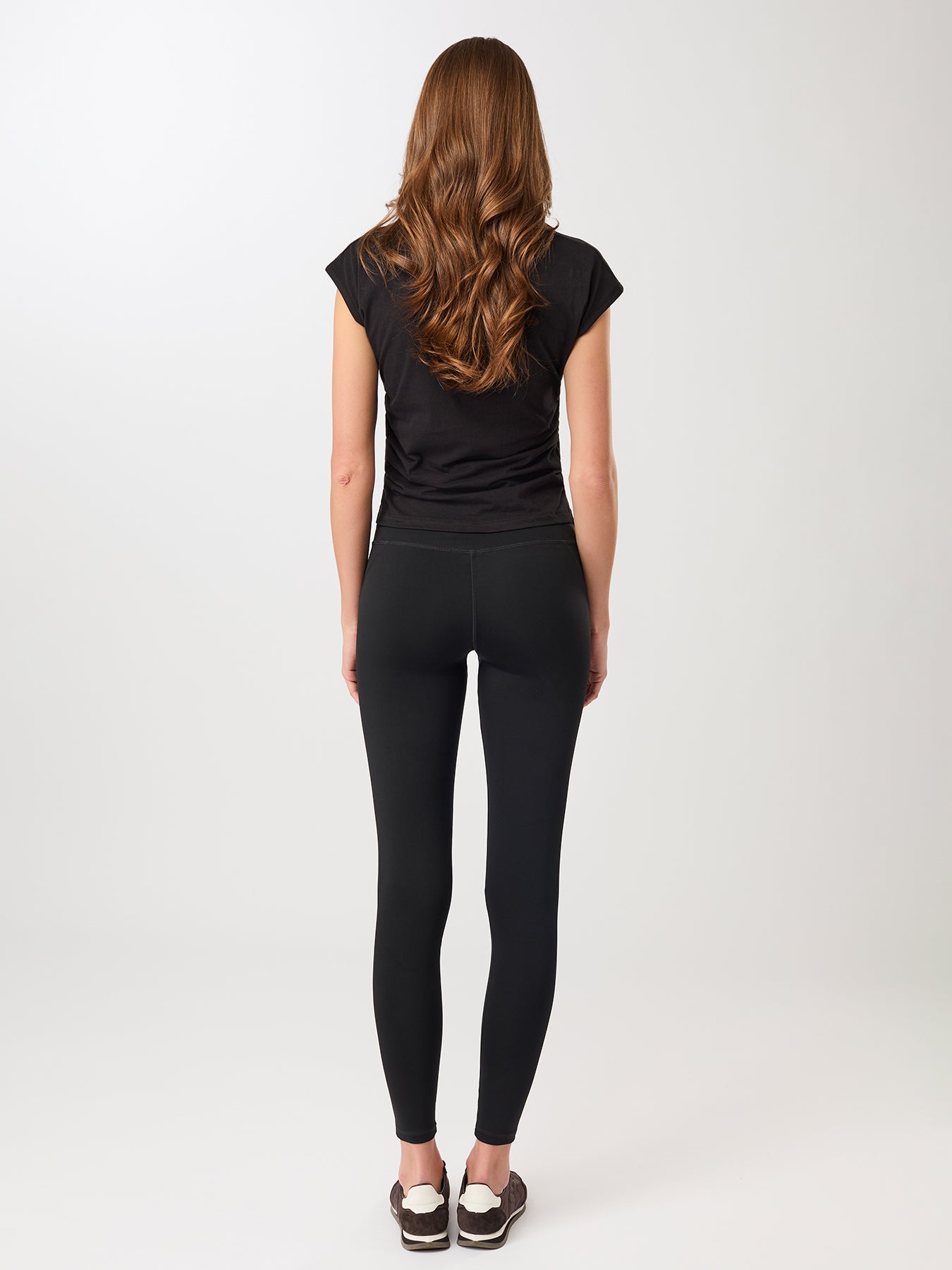 MANDALA サイド ラッフルド トップ【GOTS認証 オーガニックコットン】 ブラック