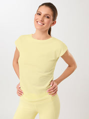 MANDALA サイド ラッフルド トップ【GOTS認証 オーガニックコットン】シトラス ラッシュ