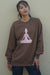 ［スウェットシャツ］ i am at peace crew sweat shirts coffee