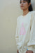［スウェットシャツ］ i am at peace crew sweat shirts cream
