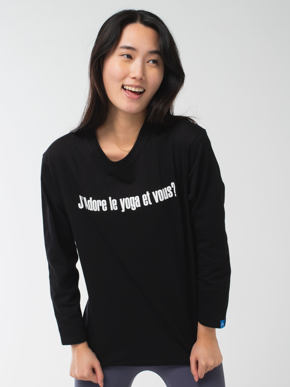 I love yoga Long-Sleeve Tee Black