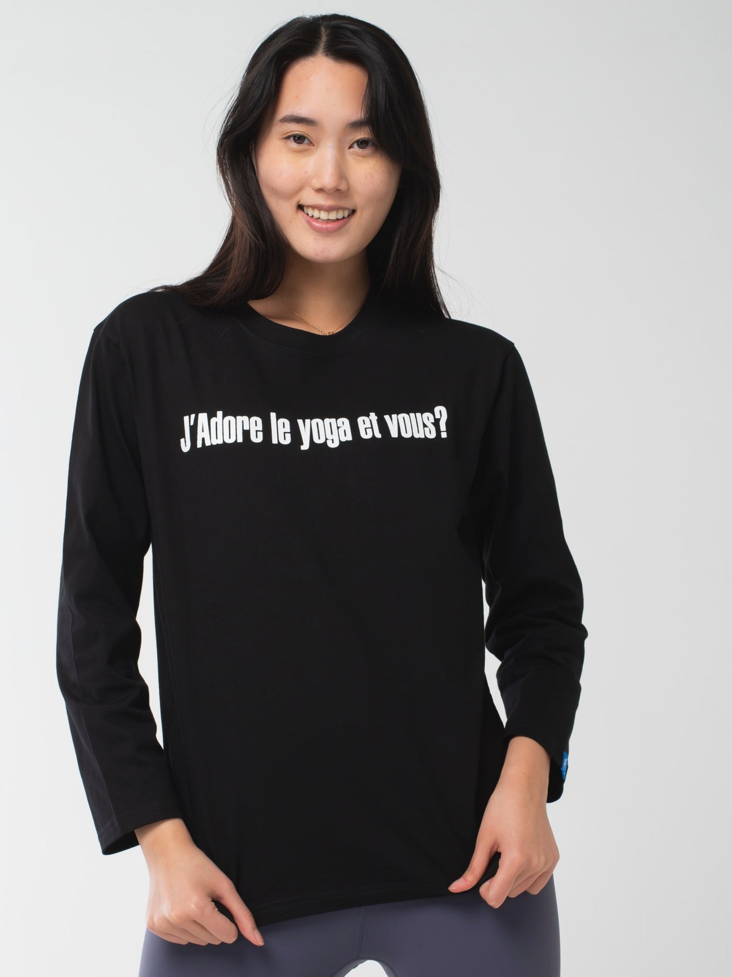 I love yoga Long-Sleeve Tee Black