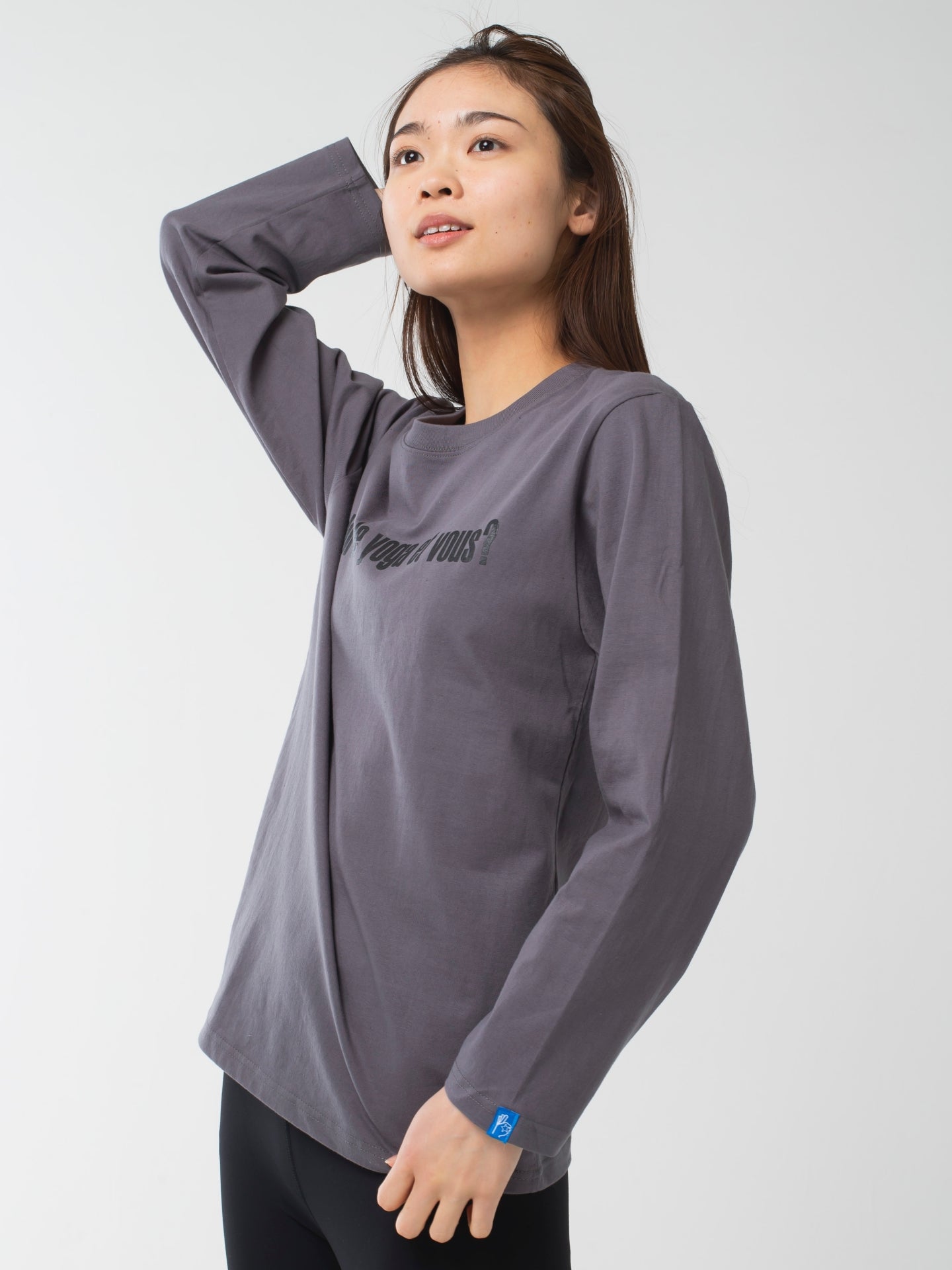 I love yoga Long-Sleeve Tee grey