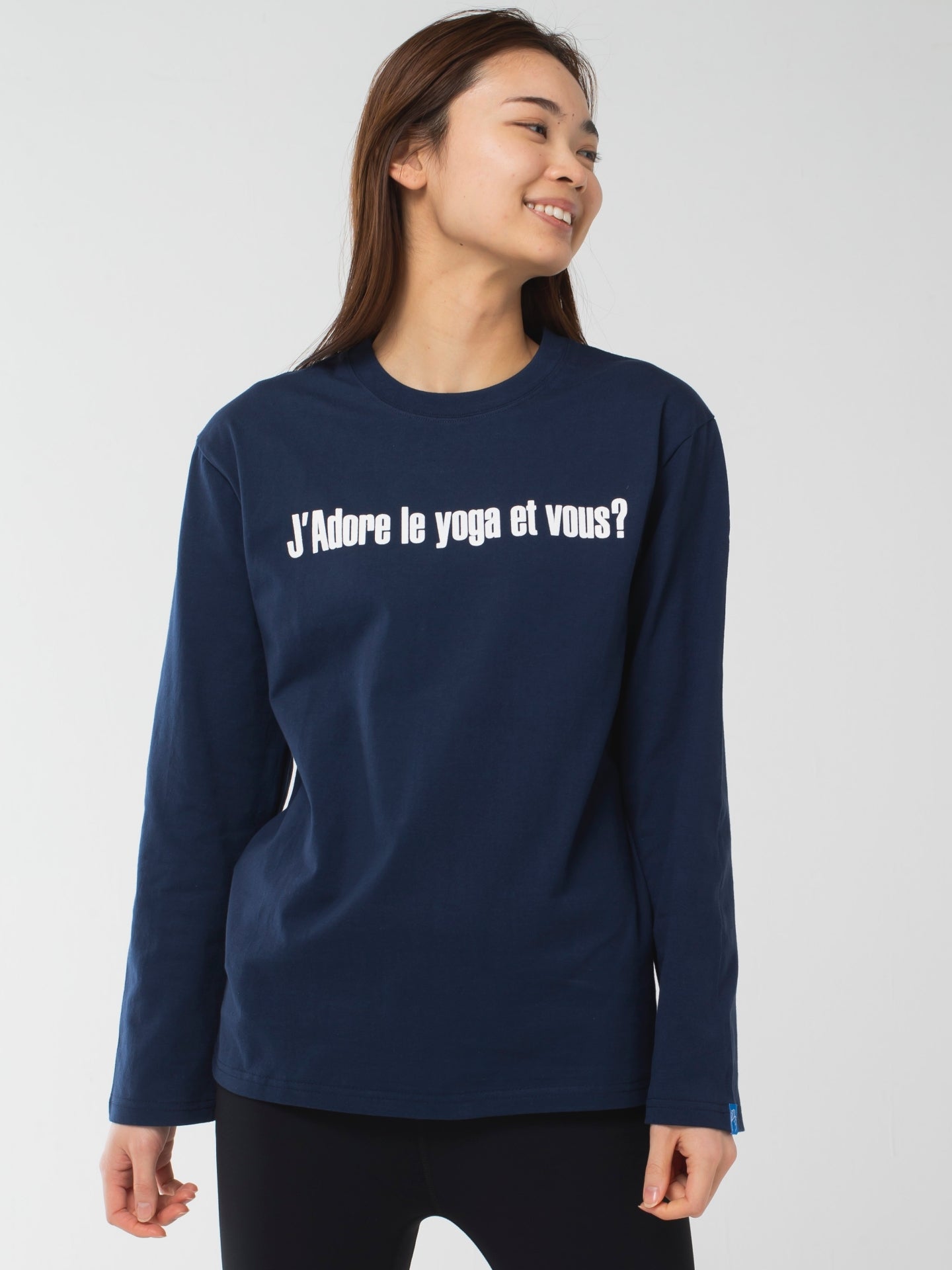 I love yoga Long-Sleeve Tee Navy