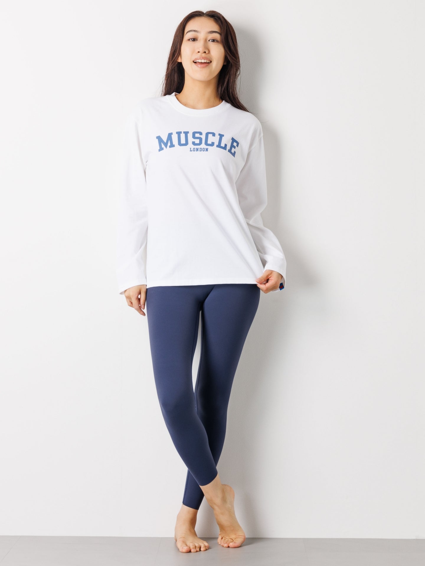 Muscle London Long-Sleeve Tee White