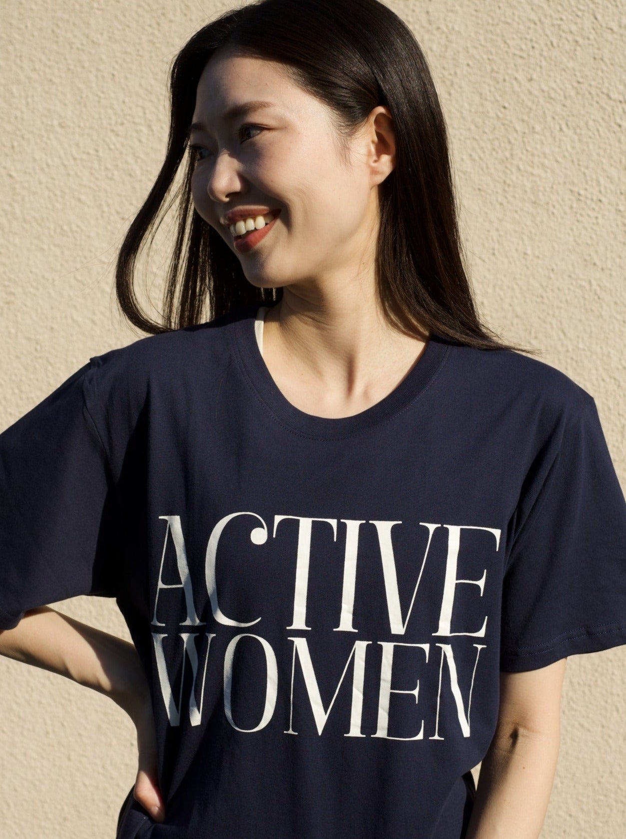 ［Tシャツ］Active Women t-shirts navy