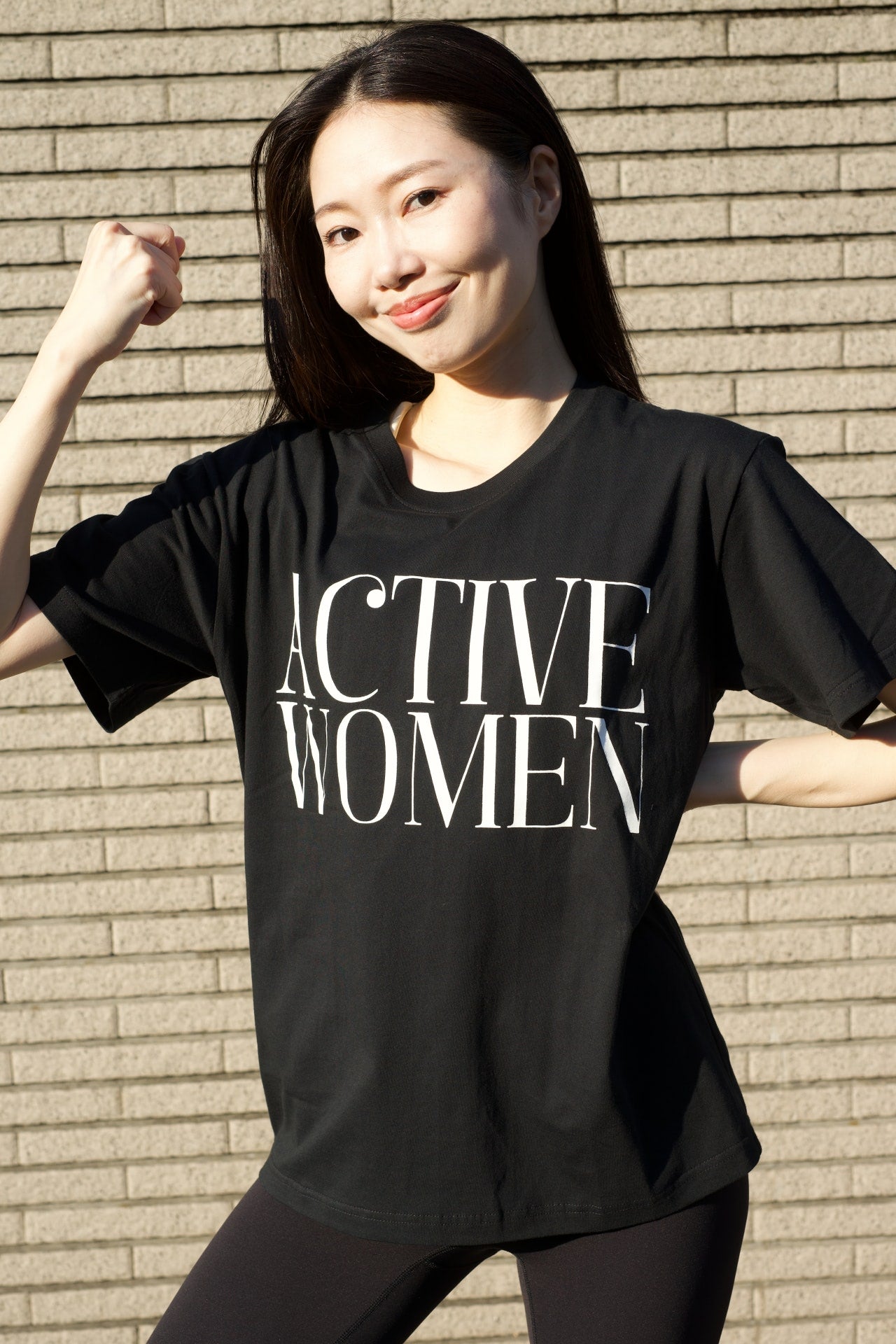 ［Tシャツ］Active Women t-shirts black
