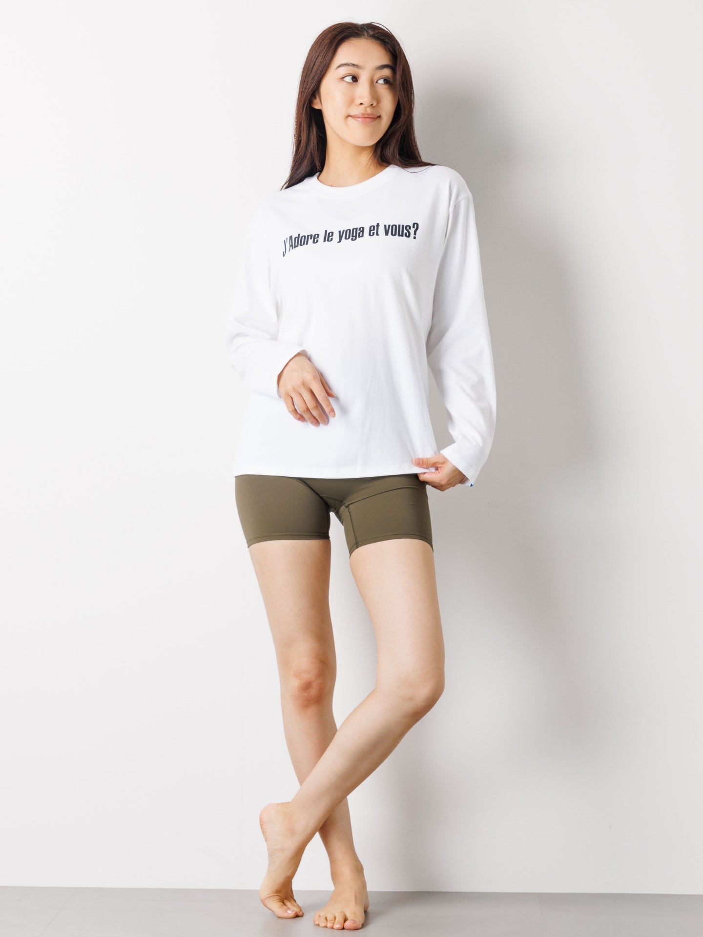 I love yoga Long-Sleeve Tee White