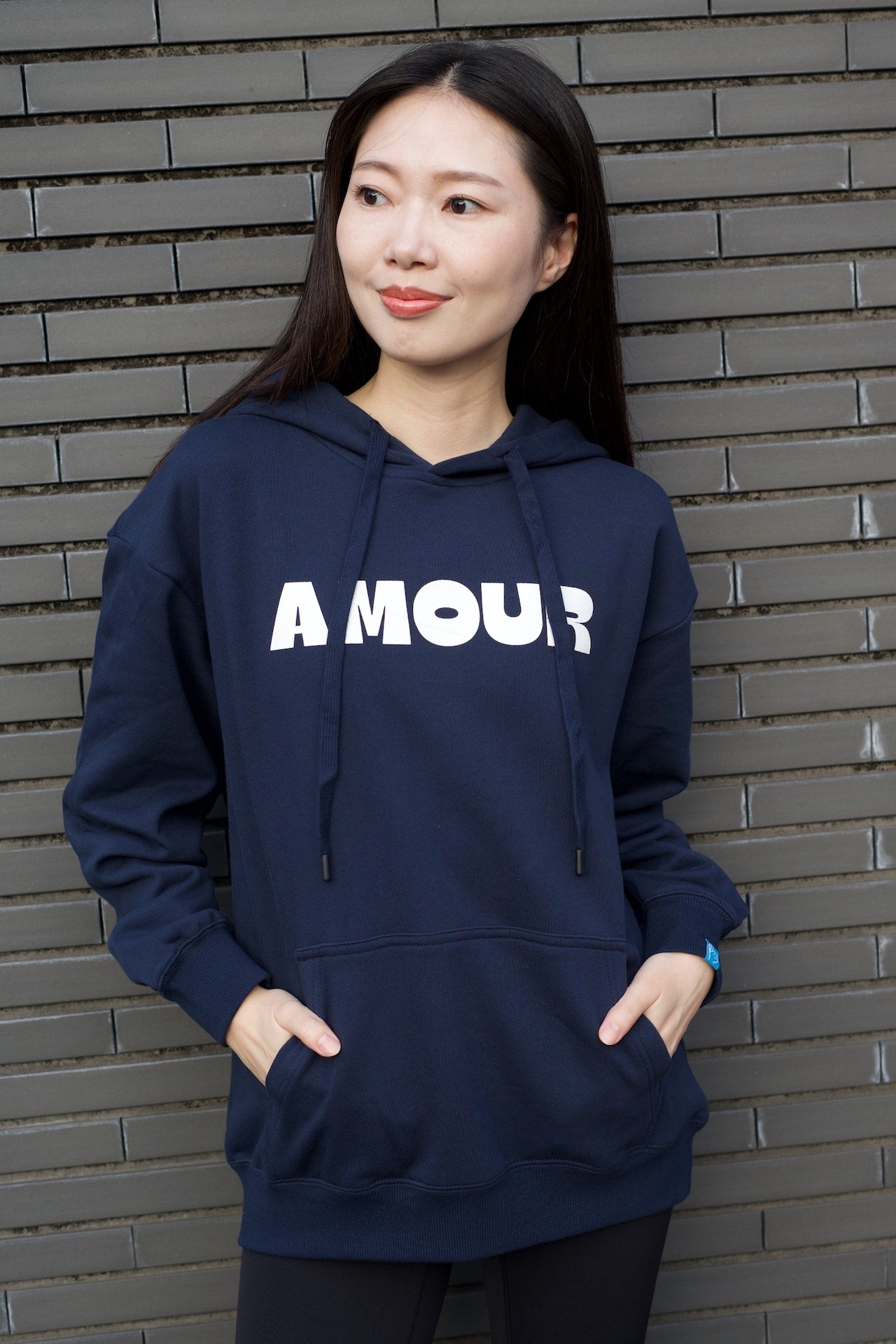 Amour Hoodie Navy