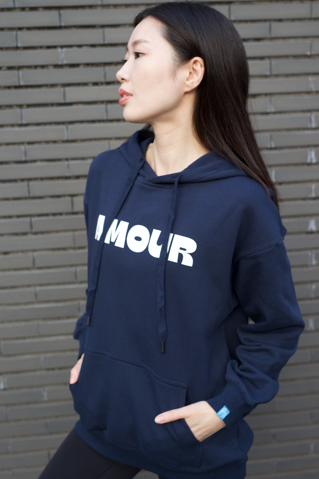 Amour Hoodie Navy