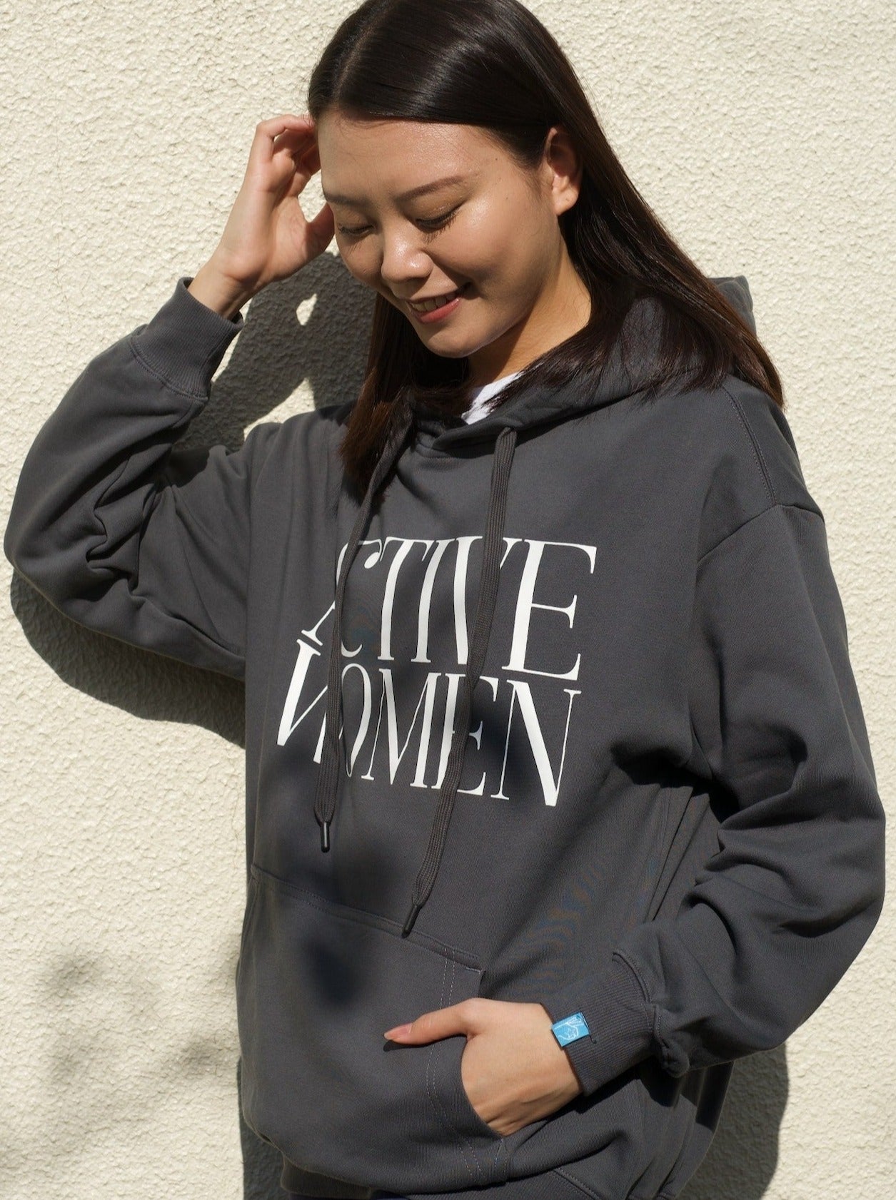 ［フーディー］Active Women hoodie grey