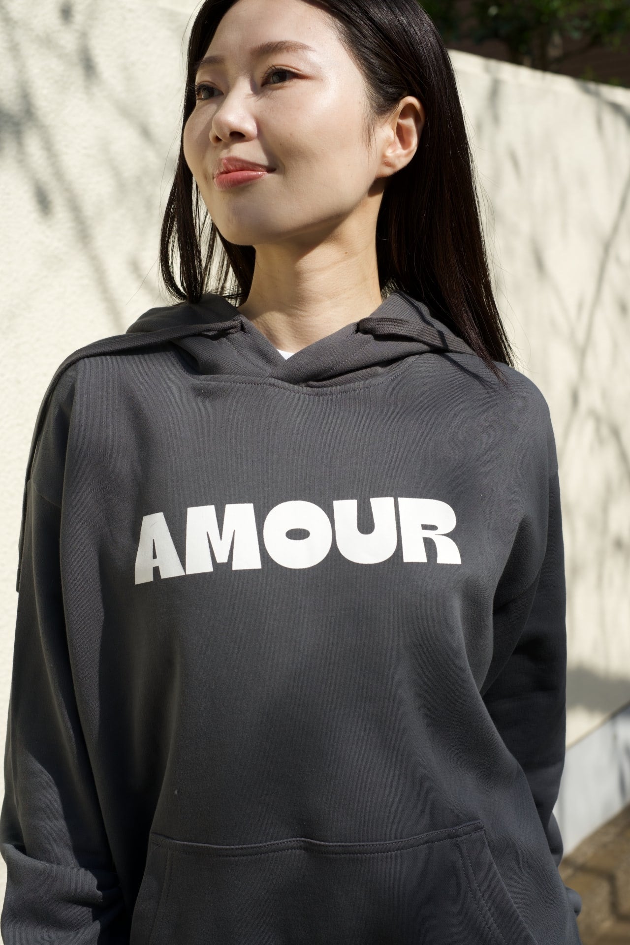 ［フーディー］Amour hoodie grey