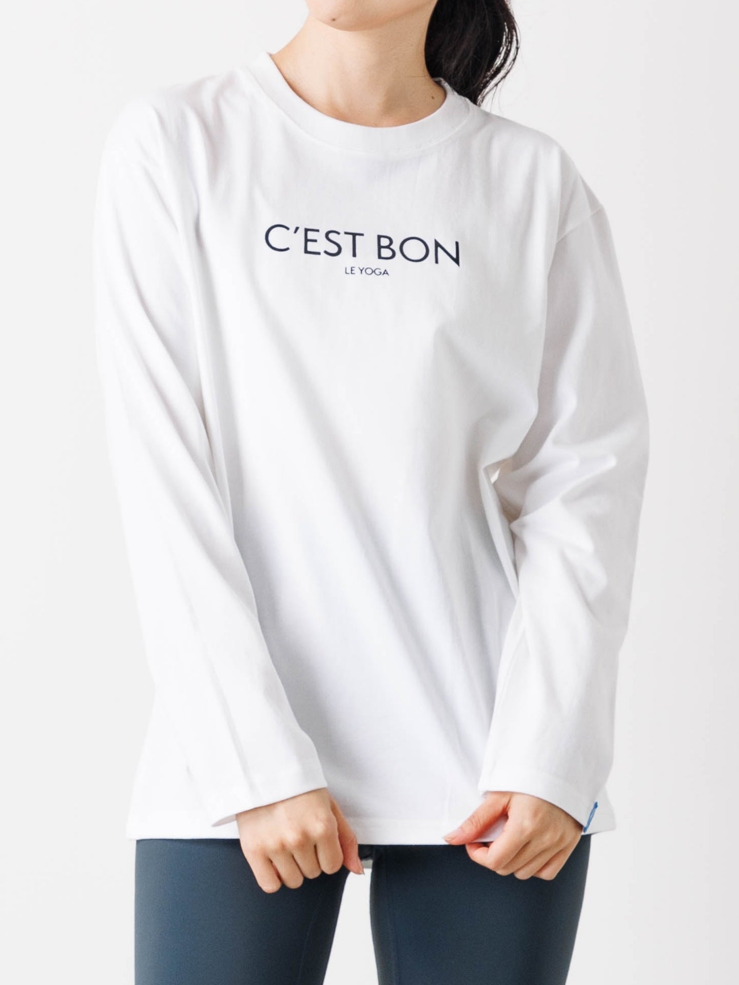 C'est Bon le Yoga Long-Sleeve Tee White