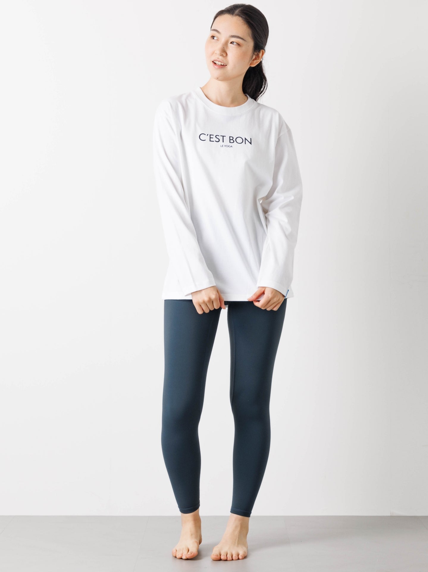 C'est Bon le Yoga Long-Sleeve Tee White