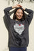 ［スウェットシャツ］Love & peace crew sweat shirts grey