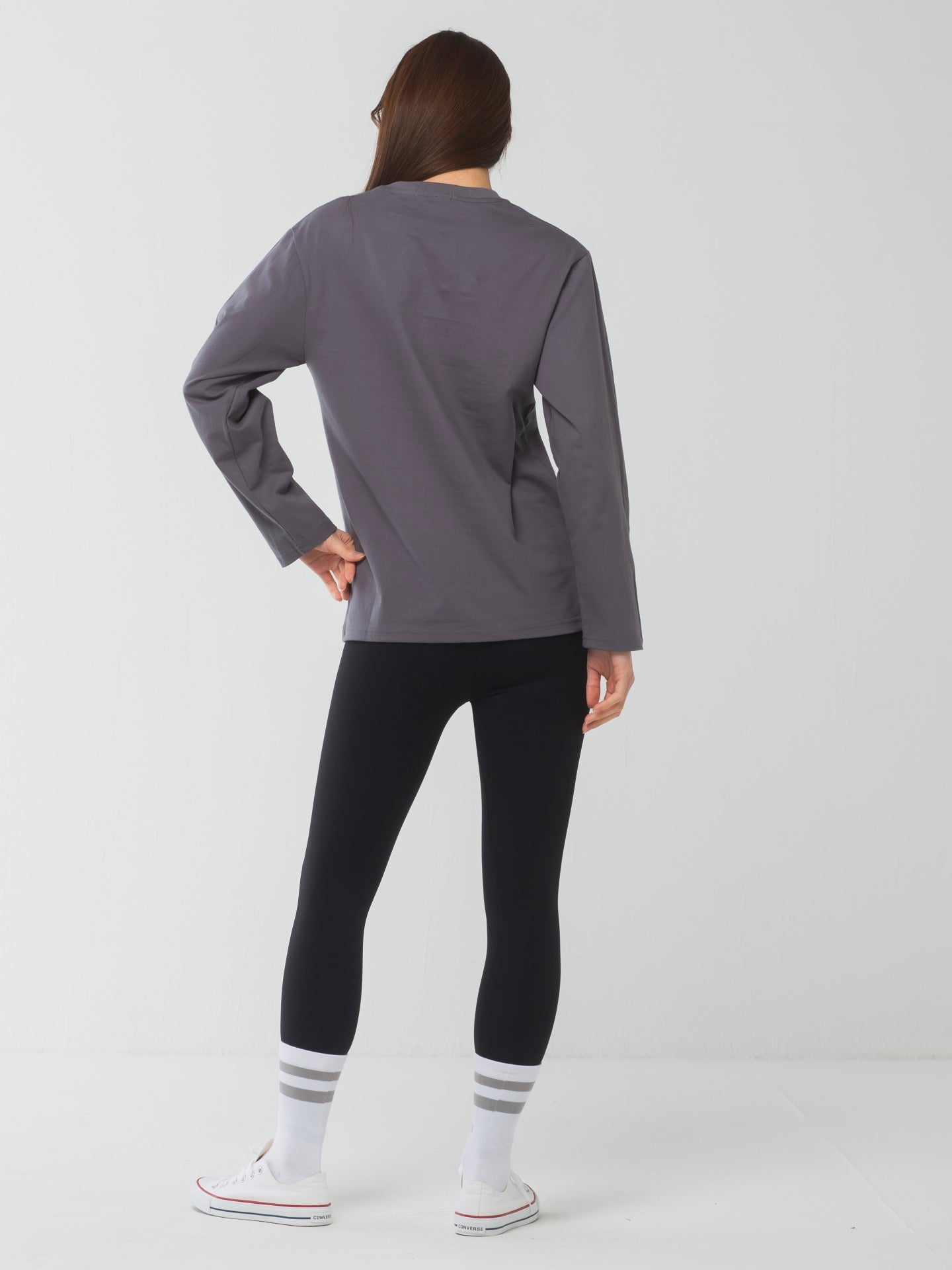 I love yoga Long-Sleeve Tee grey