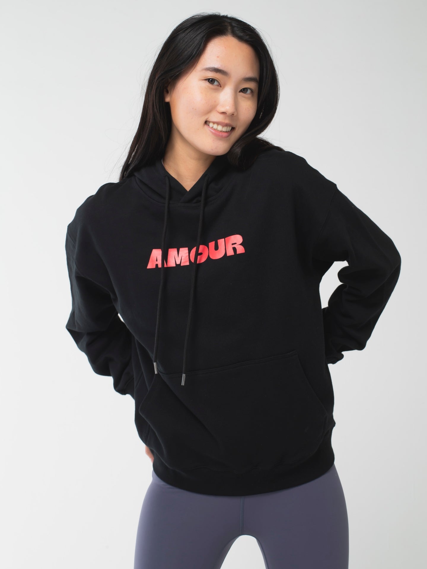 Amour Hoodie Black