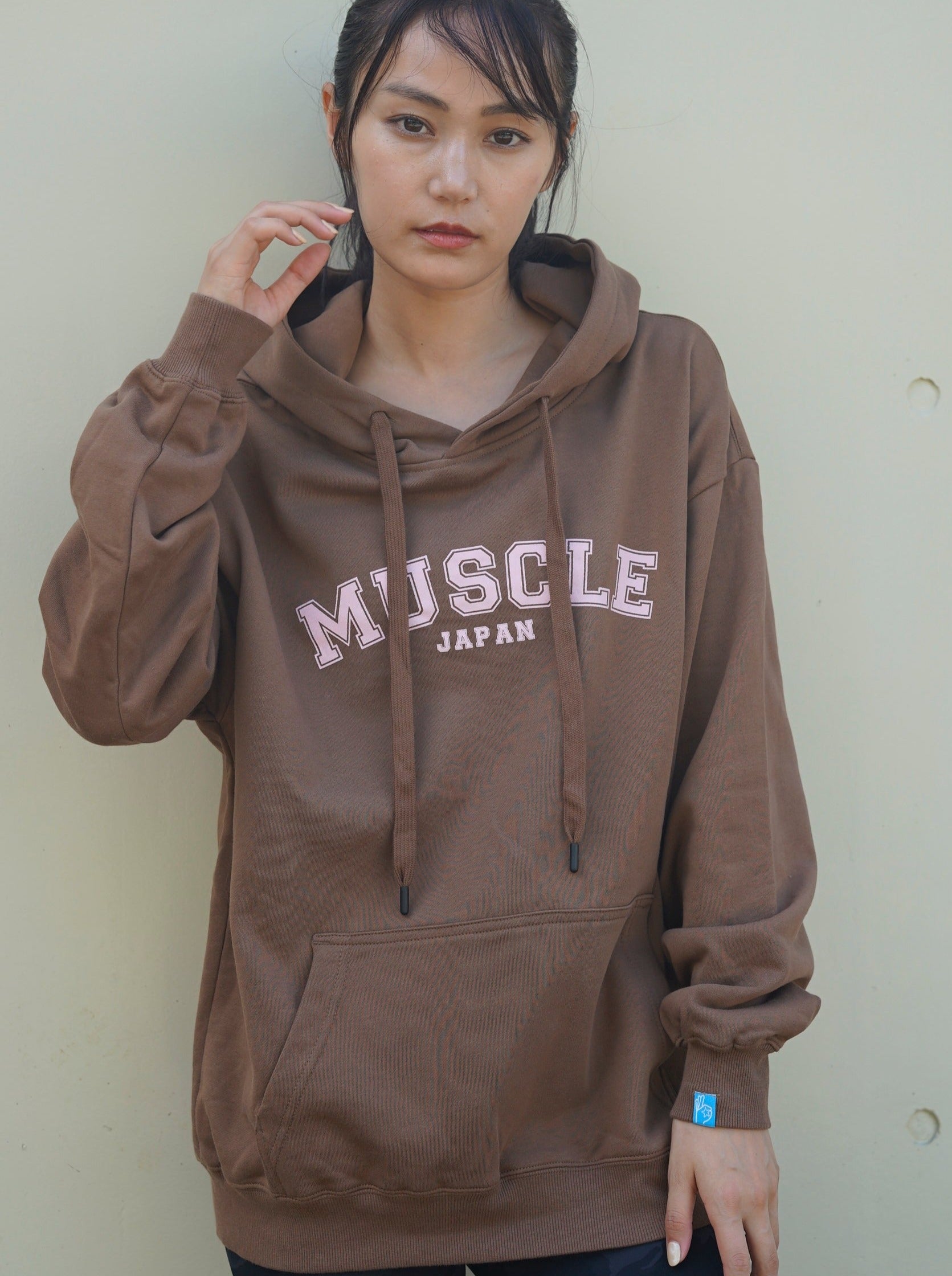 ［フーディー］ muscle japan hoodie coffee