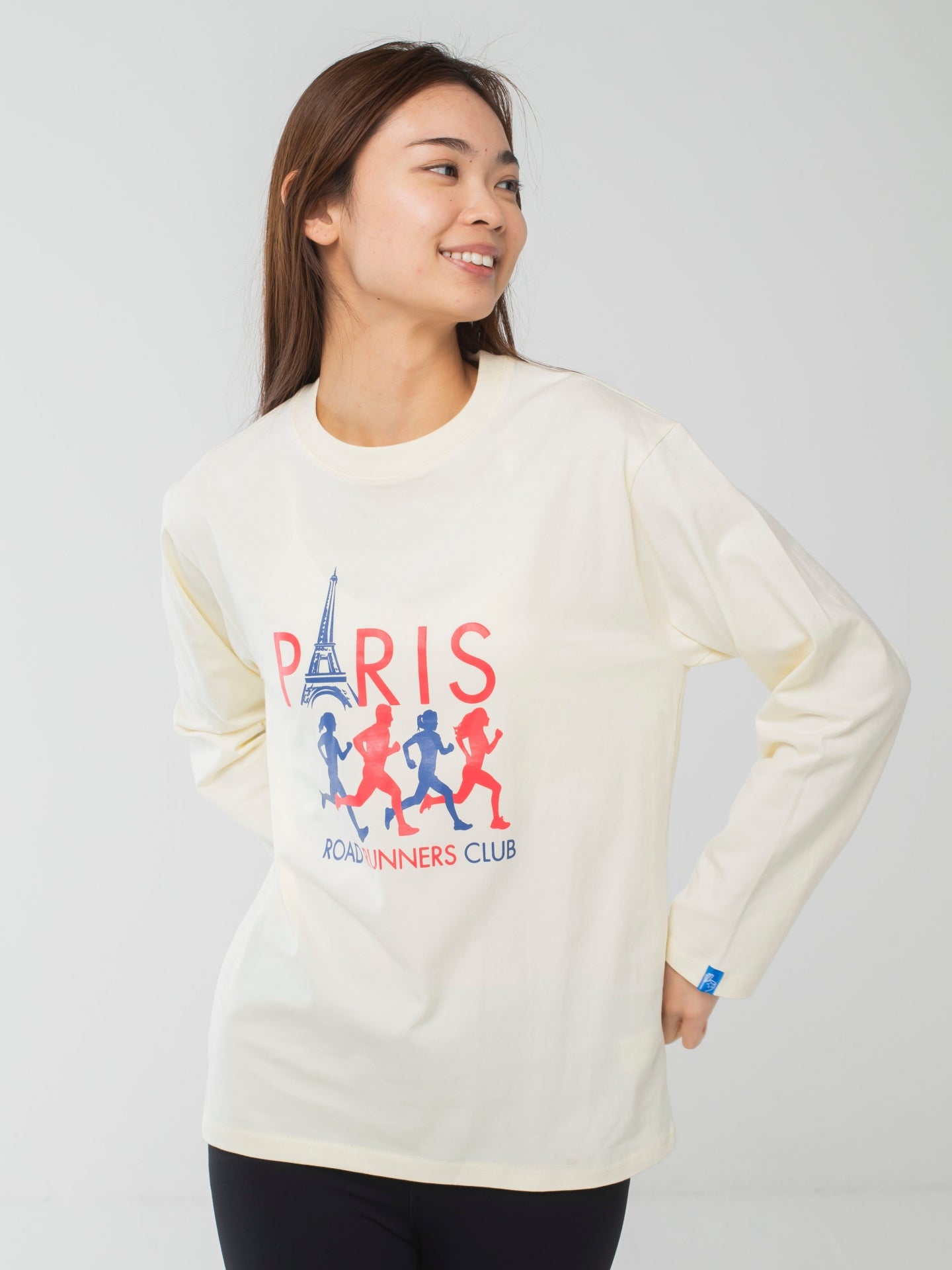 Paris Runners Club Long-Sleeve Tee Apricot