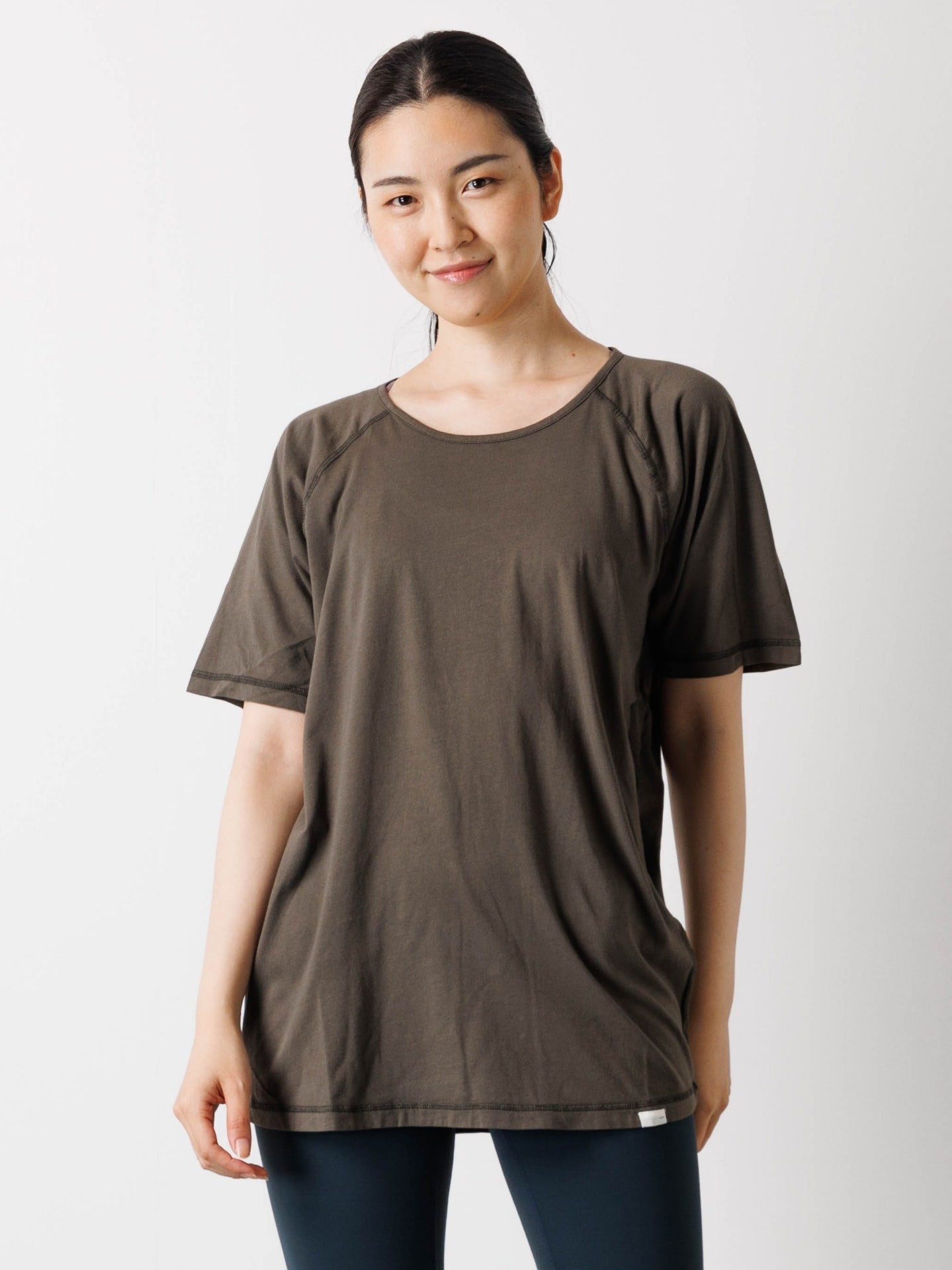 【オーガニック綿】ジャージー Tシャツ グリット