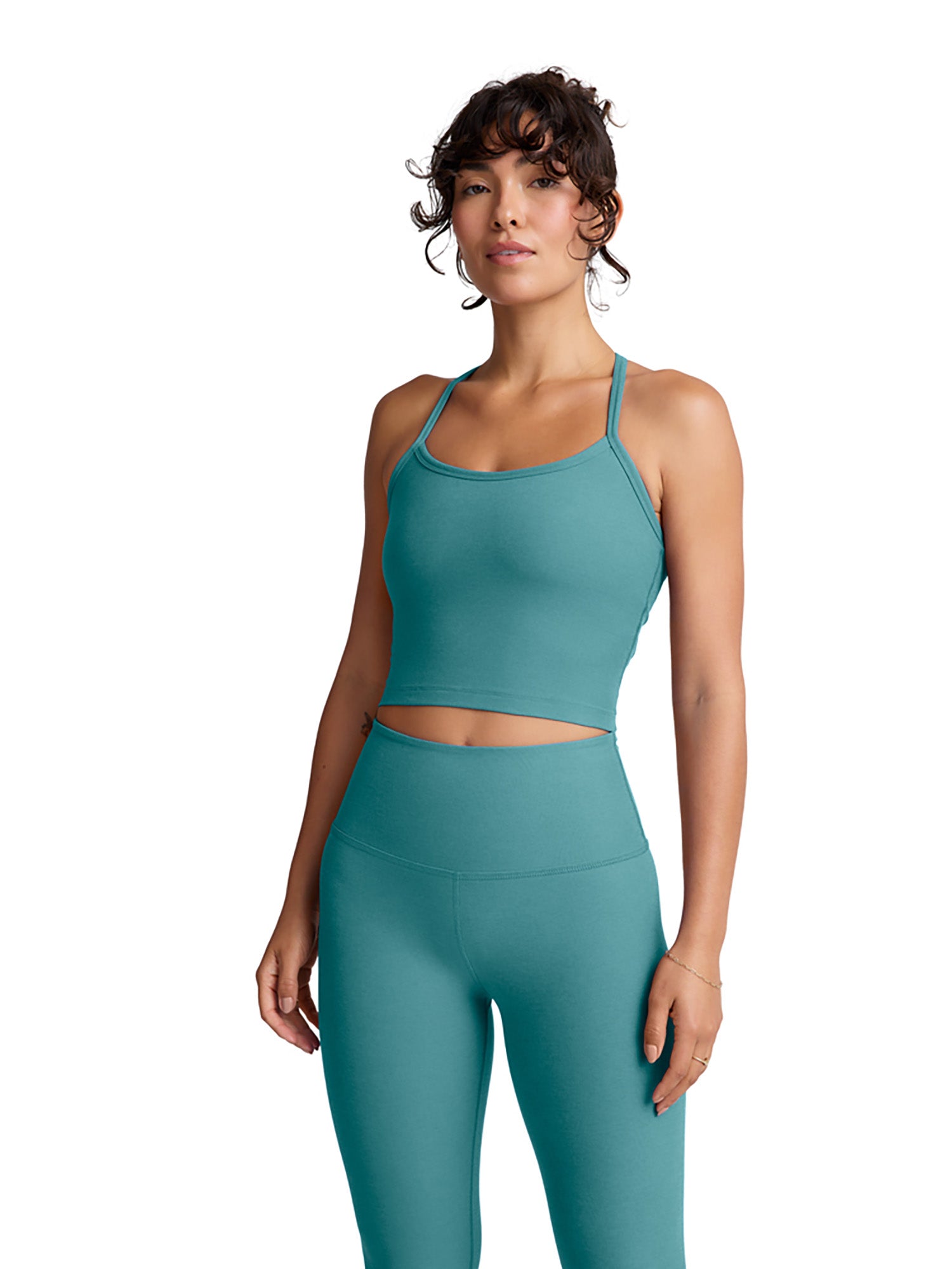 取寄) ビヨンドヨガ レディース スペースダイ スリム レイサーバック