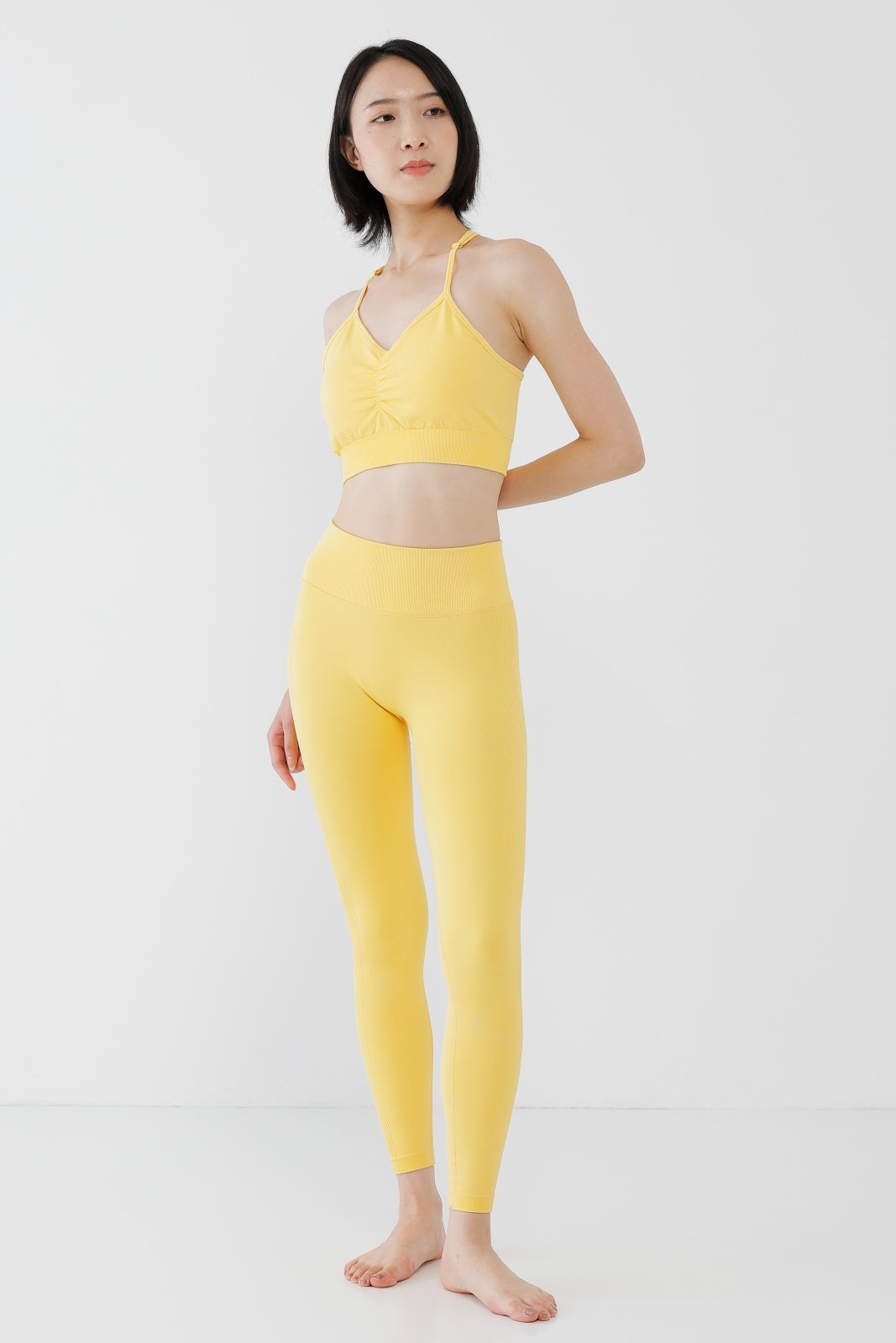 ボディメーカー スポーツブラ イエロー