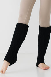 Cable Leg warmer black