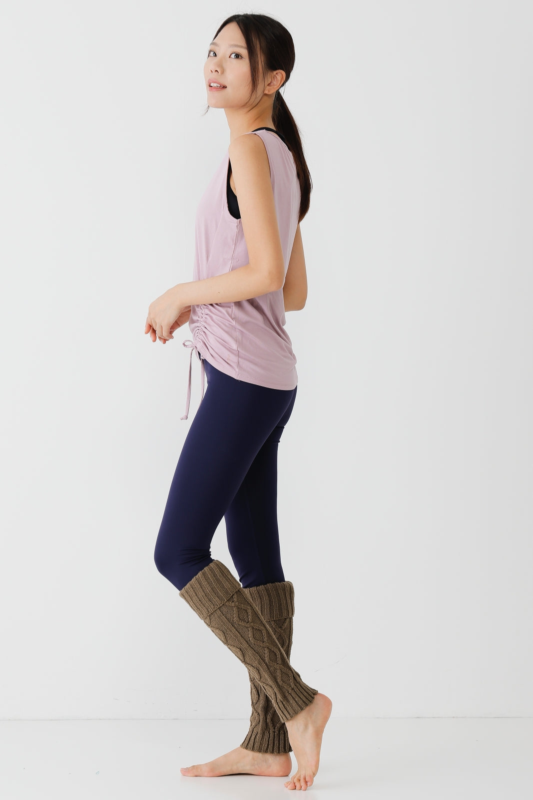 Cable Leg warmer Khaki