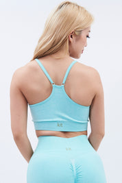 ボディメーカー スポーツブラ ブルー