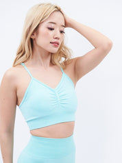 ボディメーカー スポーツブラ ブルー