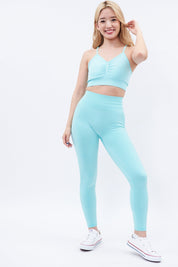 ボディメーカー レギンス ブルー