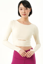 アニータ キーホール クロップ トップス バニラ