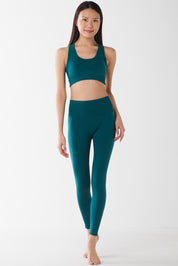 エッセンシャル シームレス レギンス フォレストグリーン