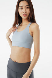 ヤズ スポーツブラ ブルー